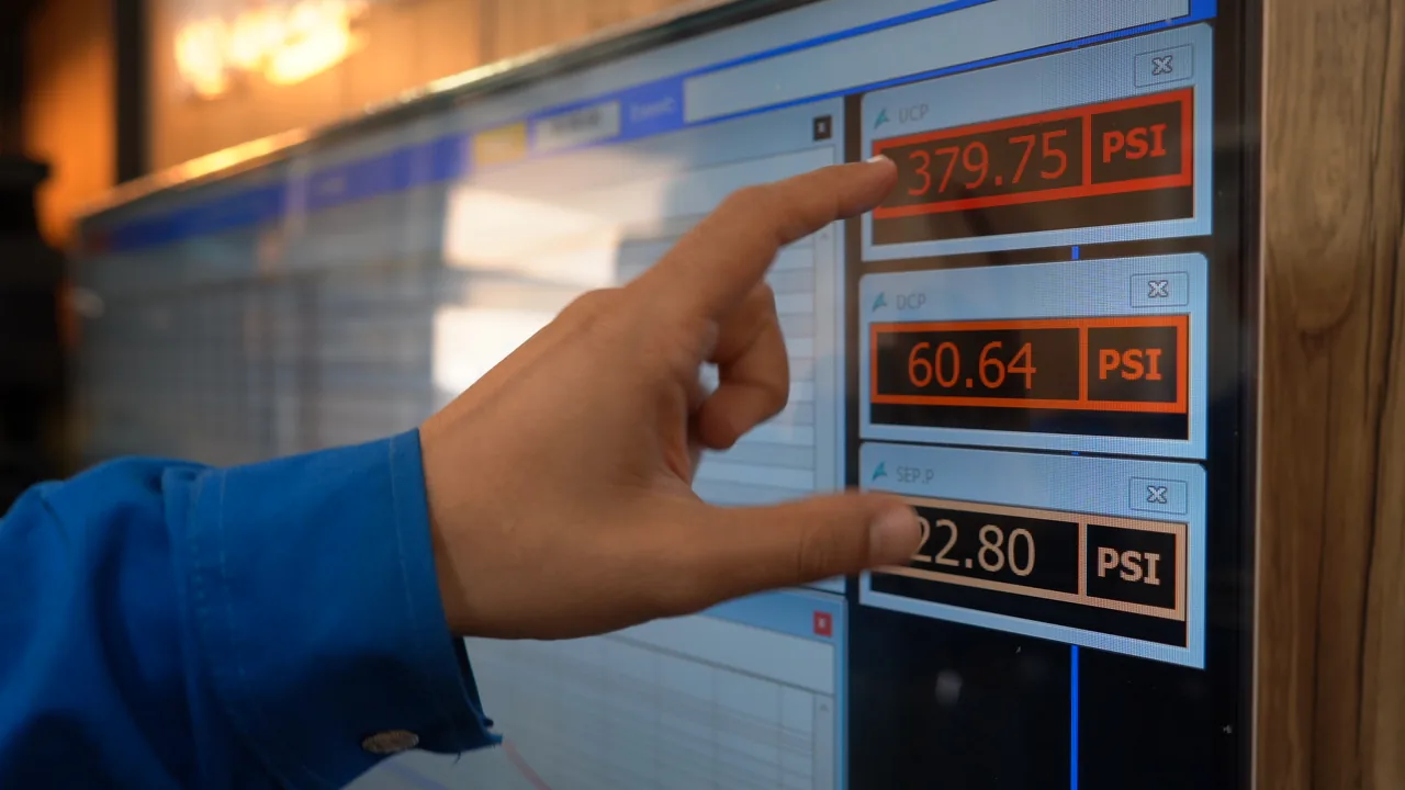 Operators at the control panel